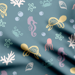 Sea bed Print Fabric