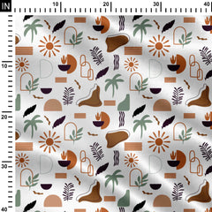 Boho Chic Design Print Fabric