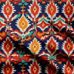Pawer of Ikat Pattern Print Fabric