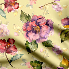 big flowers Print Fabric