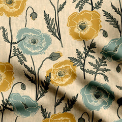 flowers allover Print Fabric