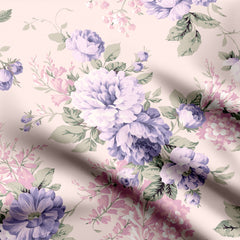 vintage flowers Print Fabric