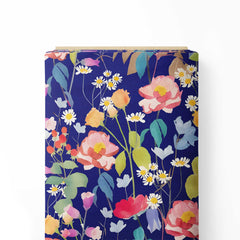 water colour flowers Print Fabric