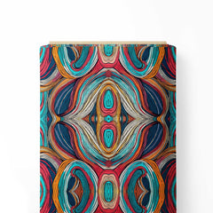 Abstract Lines Dilution Print Fabric