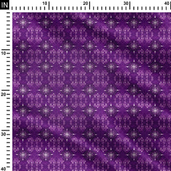 Purple Shiny Print Fabric