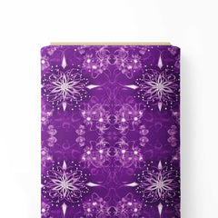 Purple Shiny Print Fabric