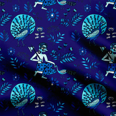 Village life Print Fabric