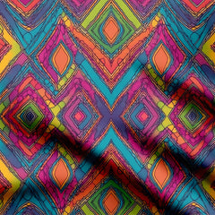 Color Geometric 2 Print Fabric