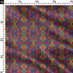 Color Geometric 2 Print Fabric