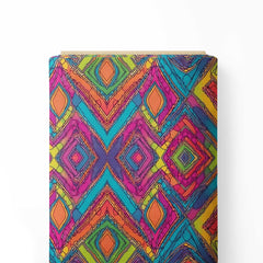 Color Geometric 2 Print Fabric