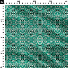 Teal Dilution Print Fabric