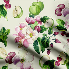 Apple Blossom Cotton Poplin Print Fabric