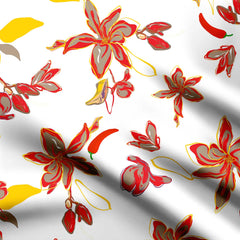 abstract floral Print Fabric