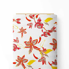 abstract floral Print Fabric