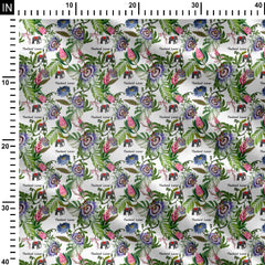 tropical floral design 002 Print Fabric