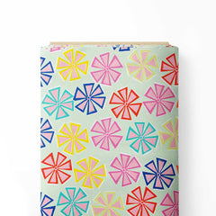 Fun Flowers Print Fabric