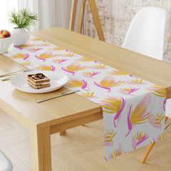 Bird of paradise pink and yellow Print Fabric