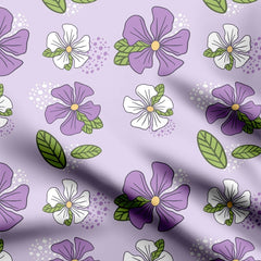 Lavender retro Print Fabric