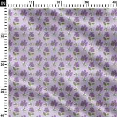 Lavender retro Print Fabric