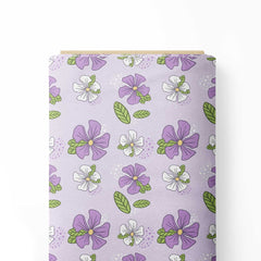 Lavender retro Print Fabric