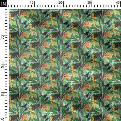 Jungle Animals Print Fabric