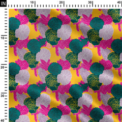 Vibrant Wildflower Print Fabric