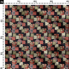 kalamkari allover pattern Print Fabric