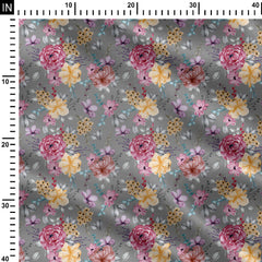 Vintage Water Paint Print Fabric