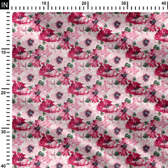 Floral Art Station Print Fabric