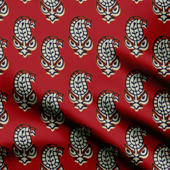 ajrakh paisley Print Fabric