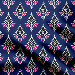 Migol Blue Butti Print Fabric