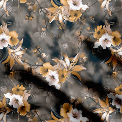 Moonlit Petals Print Fabric