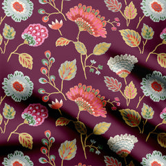 Violet Adroit Print Fabric