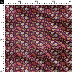 Violet Adroit Print Fabric