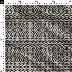 Black White Dilution 2 Print Fabric