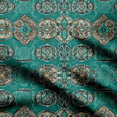 Bohemian Blue Print Fabric