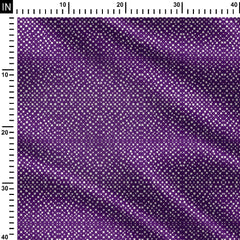 Purple Linear Dots Print Fabric