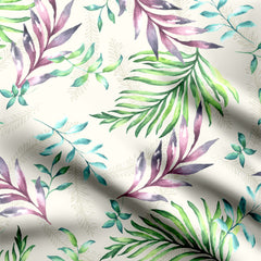 Leaves Aura Cotton Poplin Print Fabric
