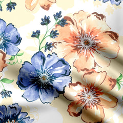 Floral Bunches Print Fabric
