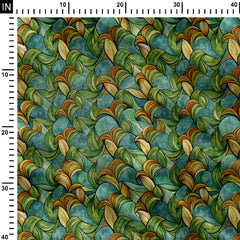 Abstract nature Print Fabric