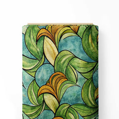 Abstract nature Print Fabric