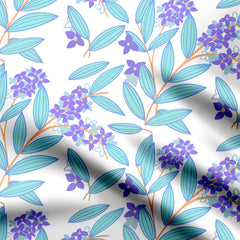 Blue and violet vibrance Print Fabric