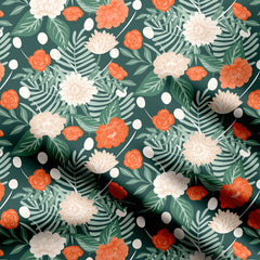 floral wandering bouquet Print Fabric