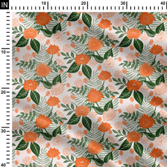 floral wandering bouquet 02 Print Fabric