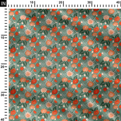 floral wandering bouquet 04 Print Fabric