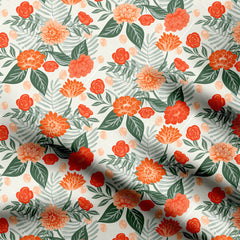 floral wandering bouquet 06 Print Fabric