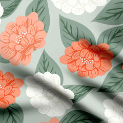 floral wandering into the meadow 02 Print Fabric