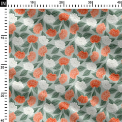 floral wandering into the meadow 02 Print Fabric