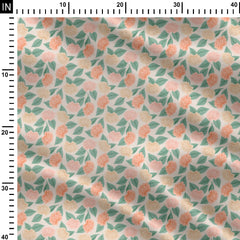 floral wandering into the meadow 03 Print Fabric