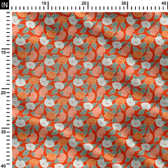 floral wandering into the meadow 04 Print Fabric